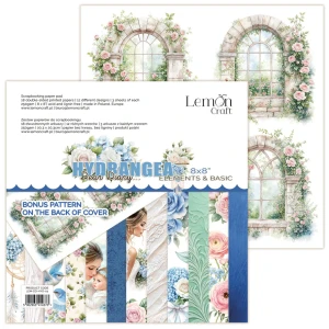 Dear Diary - Hydrangea Elements - Elementy do wycinania - Bloczek papierów do scrapbookingu 20.3x20.3cm - Lemoncraft