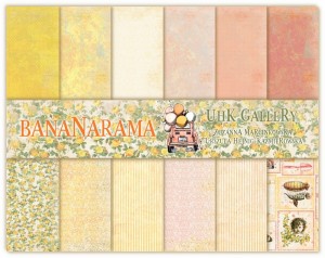 Bananarama - zestaw papierów do scrapbookingu