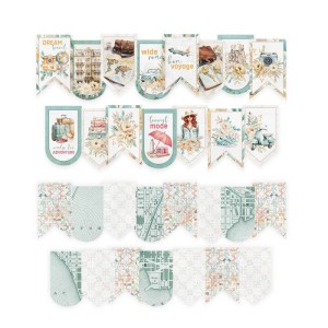 Banerek / die cut Travel Journal, 15szt.